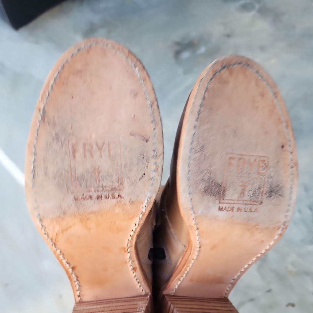 FRYE Sabrina Double Buckle Boots Made In USA - Picture 11 of 16